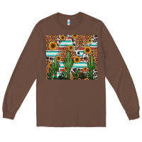 Chestnut western cactus and sunflowers Long Sleeve Tee - Jasminsmagicworld