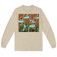 Mushroom western cactus and sunflowers Long Sleeve Tee - Jasminsmagicworld