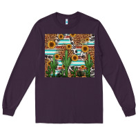 Plum western cactus and sunflowers Long Sleeve Tee - Jasminsmagicworld