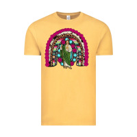 Vintage Mustard san judas rainbow Vintage Tee - JahusDesignShop