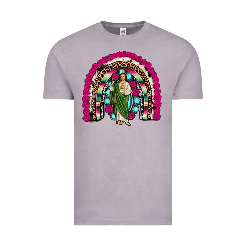 San Judas Rainbow Vintage Tee by JahusDesignShop | Teevron