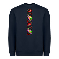 Navy Halloween Key Fob Heavyweight Sweatshirt - BundleAndBundleShop