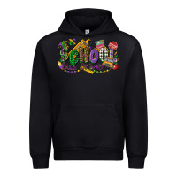 Black school bus driver mardi gras Urban Hoodie - CowGirlArtShop