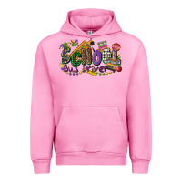 Fuchsia Pink school bus driver mardi gras Urban Hoodie - CowGirlArtShop