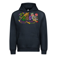 Navy school bus driver mardi gras Urban Hoodie - CowGirlArtShop