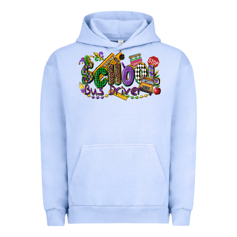 School Bus Driver Mardi Gras Urban Hoodie by CowGirlArtShop | Teevron