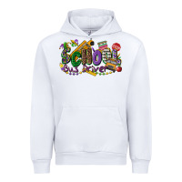 White school bus driver mardi gras Urban Hoodie - CowGirlArtShop