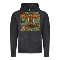 Vintage Black horses with roses seamless pattern Vintage Hoodie - HRA Design Shop