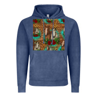 Horses With Roses Seamless Pattern Vintage Hoodie | Teevron