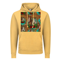 Vintage Mustard horses with roses seamless pattern Vintage Hoodie - HRA Design Shop