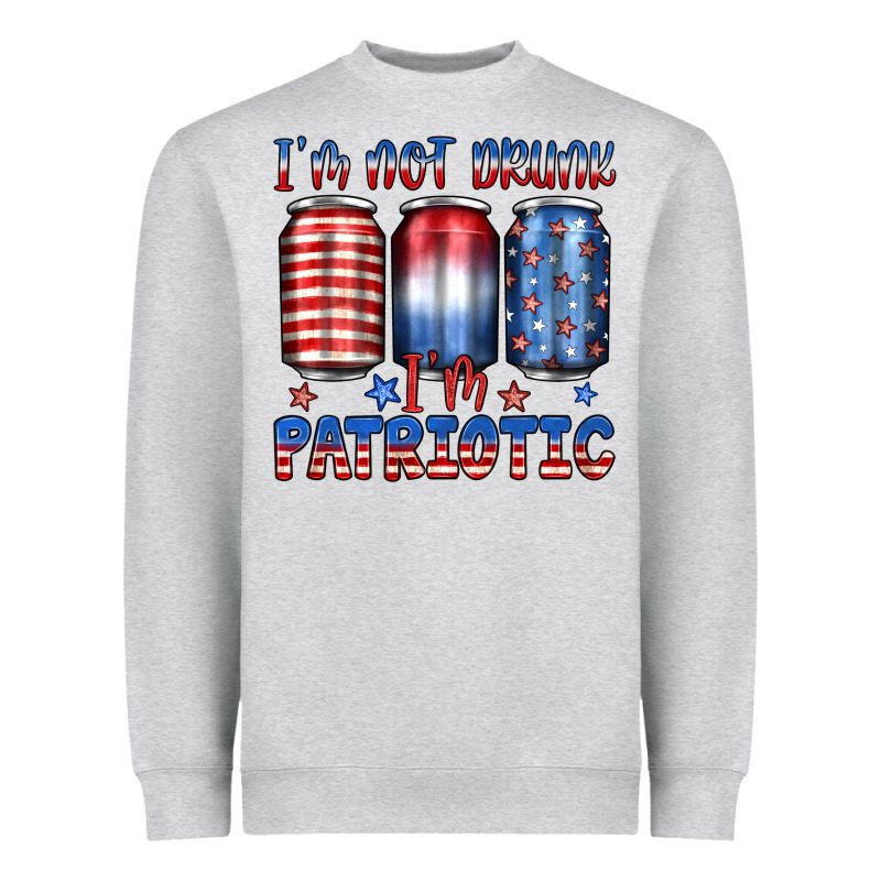 I'm Not Drunk I'm Patriotic Heavyweight Sweatshirt by JahusDesignShop | Teevron