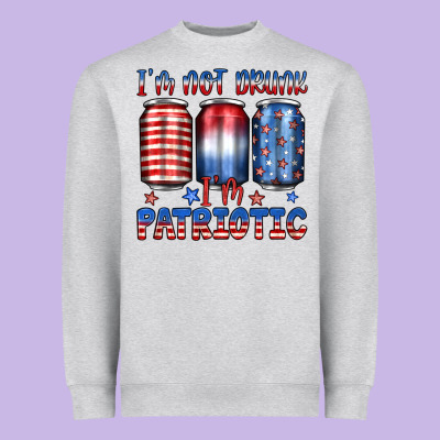 I'm Not Drunk I'm Patriotic Heavyweight Sweatshirt Designed By Jahusdesignshop