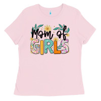 Bubblegum Pink mom of girls Ladies Tee - JahusDesignShop