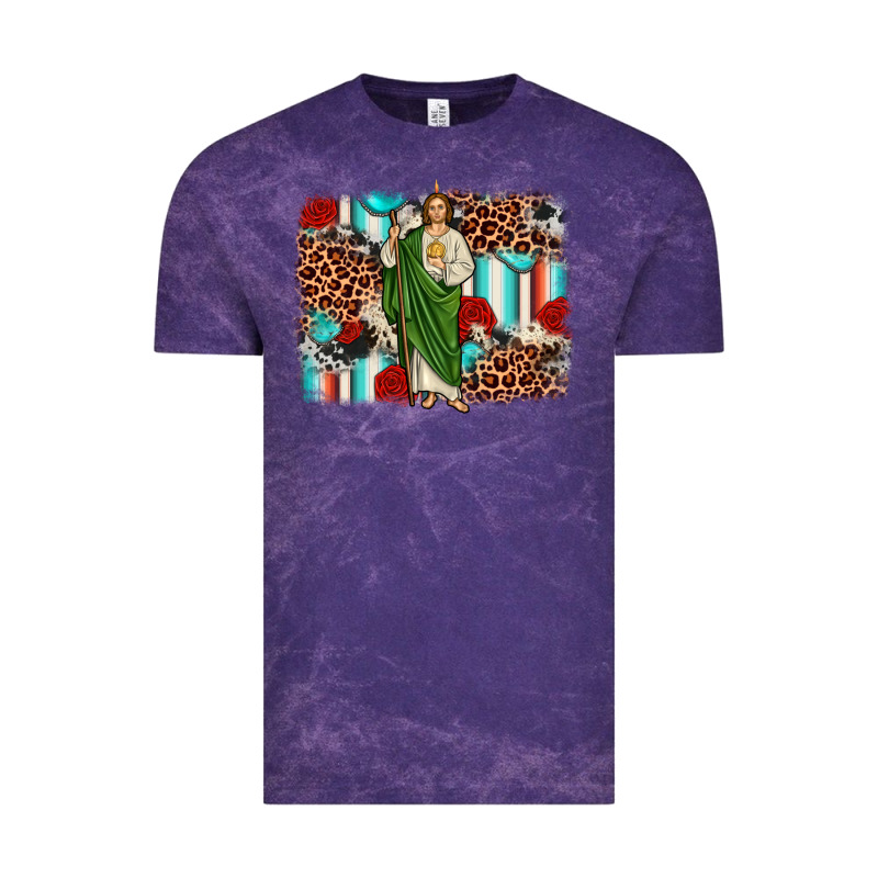 San Judas Leopard Cowhide Background Vintage Tee by JahusDesignShop | Teevron