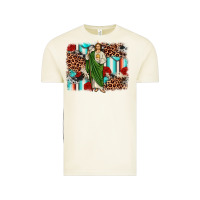 Vintage Arctic san judas leopard cowhide background Vintage Tee - JahusDesignShop