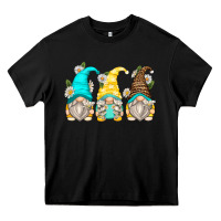 Black daisy gnomes Heavy Core Tee - Zillion Design Studio