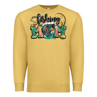 Antique Gold fishing mom Premium Sweatshirt - LillyAllenDesigns