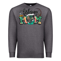 Charcoal Heather fishing mom Premium Sweatshirt - LillyAllenDesigns