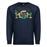 Navy fishing mom Premium Sweatshirt - LillyAllenDesigns