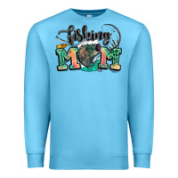 Ocean Blue fishing mom Premium Sweatshirt - LillyAllenDesigns