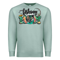 Seafoam fishing mom Premium Sweatshirt - LillyAllenDesigns