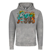 Cloud Rock give me coffee jesus Vintage Hoodie - RacoonDesign