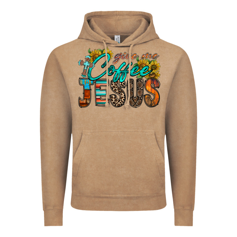 Give Me Coffee Jesus Vintage Hoodie by RacoonDesign | Teevron
