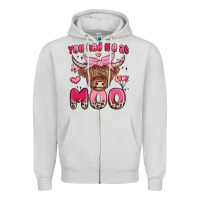 Dove Grey you had me at moo Zipper Hoodie - MaliasSmallBusiness