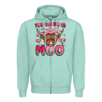 Seafoam you had me at moo Zipper Hoodie - MaliasSmallBusiness