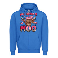True Royal you had me at moo Zipper Hoodie - MaliasSmallBusiness