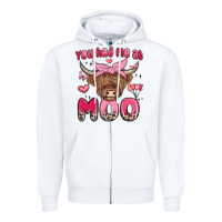 White you had me at moo Zipper Hoodie - MaliasSmallBusiness