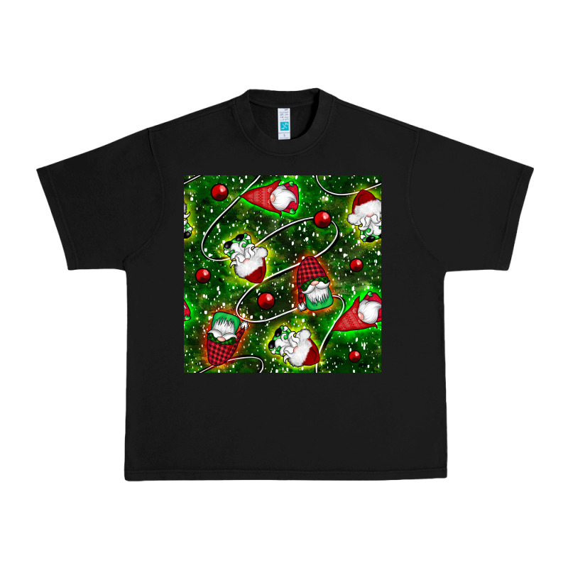 Christmas Gnomes Seamless Pattern Urban Heavy Tee by BundleAndBundleShop | Teevron