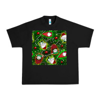 Black christmas gnomes seamless pattern Urban Heavy Tee - BundleAndBundleShop