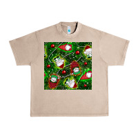 French Oak christmas gnomes seamless pattern Urban Heavy Tee - BundleAndBundleShop
