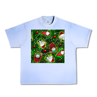 Grape Ice christmas gnomes seamless pattern Urban Heavy Tee - BundleAndBundleShop
