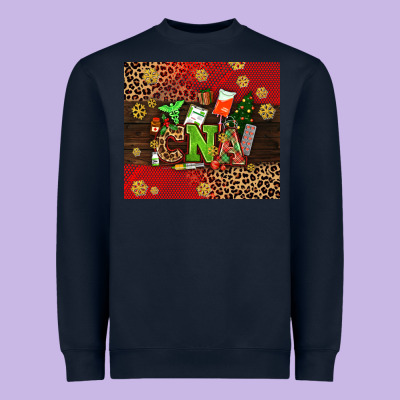Cna Christmas Heavyweight Sweatshirt Designed By Adodesignshop