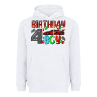 White birthday boy 4 Heavyweight Hoodie - BundleAndBundleShop