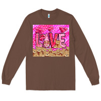 Chestnut love gnome with bear Long Sleeve Tee - NancyCooperArtShop