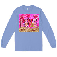 Colony Blue love gnome with bear Long Sleeve Tee - NancyCooperArtShop