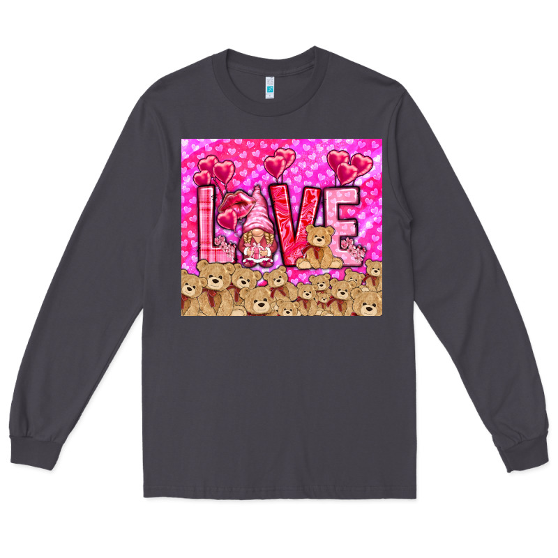Love Gnome With Bear Long Sleeve Tee by NancyCooperArtShop | Teevron