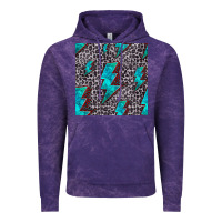 Cloud Purple turquoise lightning bolt seamless pattern Vintage Hoodie - HRA Design Shop
