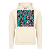 Vintage Artic turquoise lightning bolt seamless pattern Vintage Hoodie - HRA Design Shop