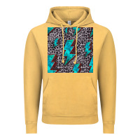 Vintage Mustard turquoise lightning bolt seamless pattern Vintage Hoodie - HRA Design Shop