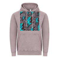 Vintage Zinc turquoise lightning bolt seamless pattern Vintage Hoodie - HRA Design Shop