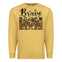 Antique Gold brave mom from son up to son down Premium Sweatshirt - LillyAllenDesigns