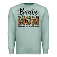 Seafoam brave mom from son up to son down Premium Sweatshirt - LillyAllenDesigns
