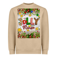 Mushroom Christmas Jolly Nurse Heavyweight Sweatshirt - Artiststas