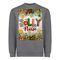 Storm Christmas Jolly Nurse Heavyweight Sweatshirt - Artiststas