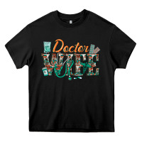Black doctor wife Heavy Core Tee - texasbilliewilder