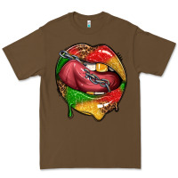 Cacao juneteenth day lips Premium Tee - texasbilliewilder